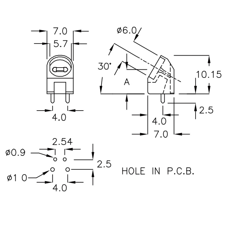 LED Lens Holder LS-LT5-5A-1